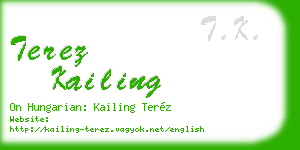 terez kailing business card